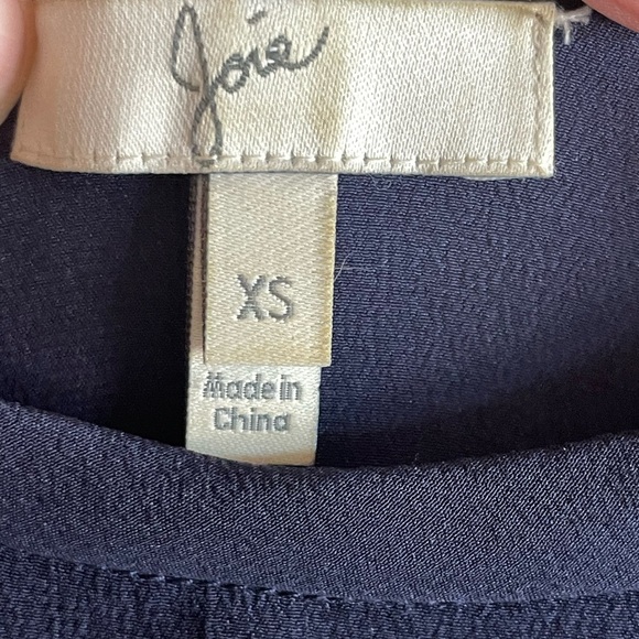 JOIE Silk Tank Top XS Navy Pink Floral Blouse Women’s - Picture 5 of 10